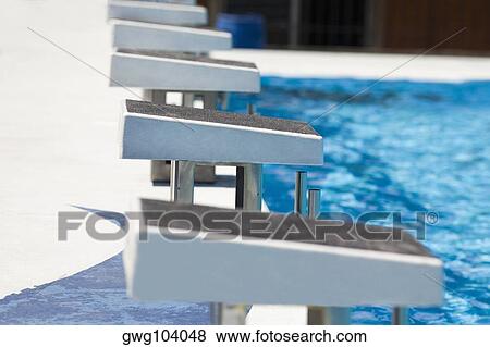 Diving platform at a swimming pool View Large Photo Image Stock Photo - Diving platform at a swimming pool. Fotosearch