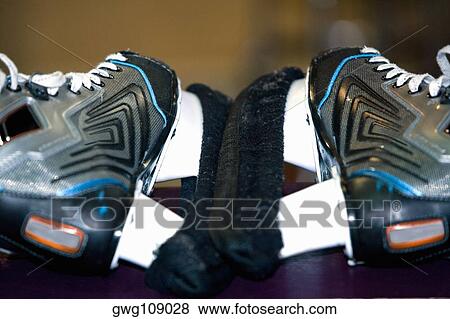 Close-up of a pair of ice-skates View Large Photo Image Stock Photo - Close-up of a pair of ice-skates. Fotosearch