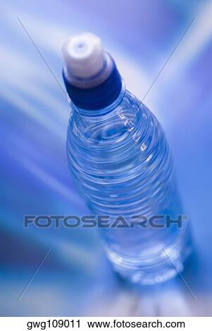 Stock Image - Close-up of a water bottle. Fotosearch
