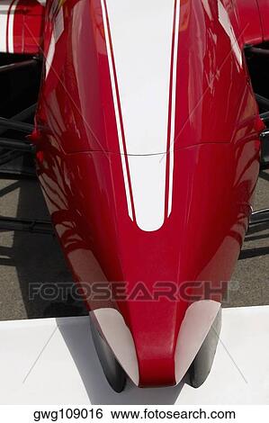 Stock Photograph - High angle view of a racecar. Fotosearch