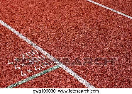High angle view of a running track View Large Photo Image Stock Image - High angle view of a running track. Fotosearch