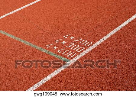High angle view of numbers painted on a running track View Large Photo Image Stock Photography - High angle view of numbers painted on a running track. Fotosearch