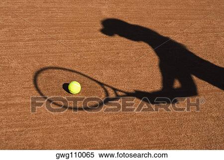 Shadow of a woman playing tennis View Large Photo Image Stock Photography - Shadow of a woman playing tennis. Fotosearch