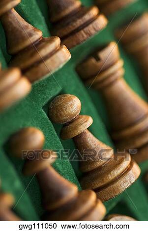 Close-up of chess pieces in a wooden box View Large Photo Image Stock Image - Close-up of chess pieces in a wooden box. Fotosearch