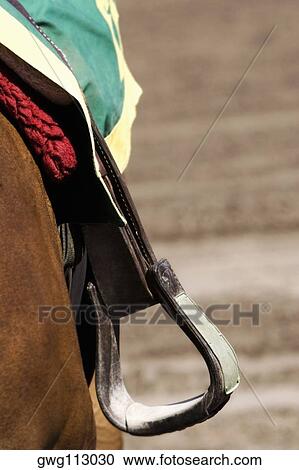 Close-up of a stirrup on a horse View Large Photo Image Stock Image - Close-up of a stirrup on a horse. Fotosearch