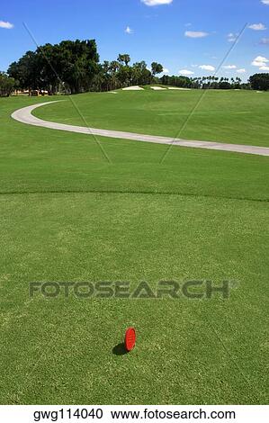 High angle view of a marker in a golf course View Large Photo Image Stock Image - High angle view of a marker in a golf course. Fotosearch