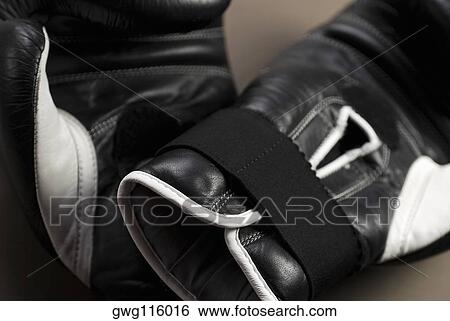 Stock Photograph - Close-up of boxing gloves. Fotosearch