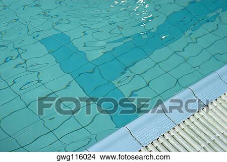 Picture - High angle view of a swimming pool. Fotosearch