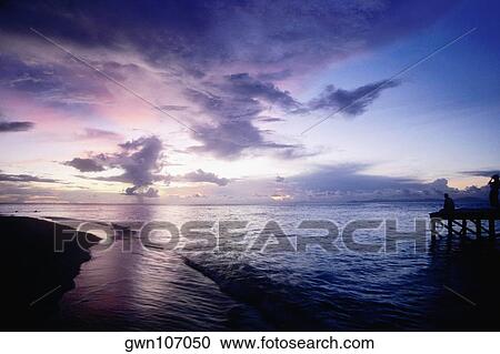 Stock Image - Clouds over the sea, Sipadan, Borneo, Malaysia. Fotosearch
