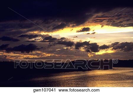 Sunset over the sea, Wakaya, Fiji View Large Photo Image Stock Image - Sunset over the sea, Wakaya, Fiji. Fotosearch