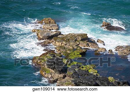 Rock formations in the sea, Hookipa Beach, Maui, Hawaii Islands, USA View Large Photo Image Picture - Rock formations in the sea, Hookipa Beach, Maui, Hawaii Islands, USA. Fotosearch