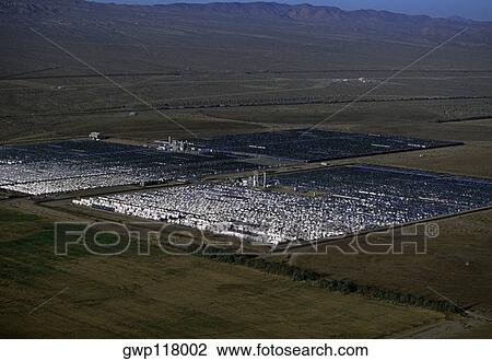 Solar power via parabolic trough mirrors, Daggett, California View Large Photo Image Stock Image - Solar power via parabolic trough mirrors, Daggett, California. Fotosearch
