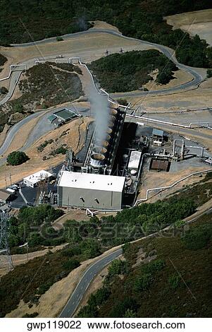 Geothermal power plant, The Geysers, California View Large Photo Image Stock Image - Geothermal power plant, The Geysers, California . Fotosearch