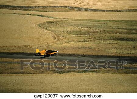 Crop duster plane, Washington state View Large Photo Image Stock Photo - Crop duster plane, Washington state. Fotosearch