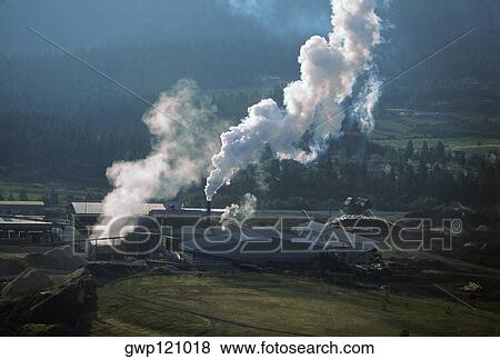 Aerial of large sawmill, Idaho View Large Photo Image Stock Photo - Aerial of large sawmill, Idaho. Fotosearch