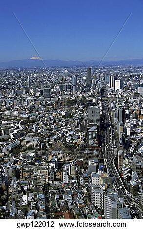 Aerial view of Tokyo, Japan View Large Photo Image Stock Image - Aerial view of Tokyo, Japan. Fotosearch
