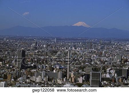 Aerial view of Tokyo, Japan View Large Photo Image Stock Photo - Aerial view of Tokyo, Japan. Fotosearch