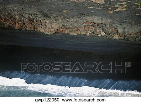 Black Sand beach, Hawaii View Large Photo Image Stock Image - Black Sand beach, Hawaii. Fotosearch