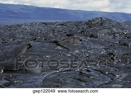 Stock Photo - Patterns in Pahoehoe lava, Big Island, Hawaii . Fotosearch