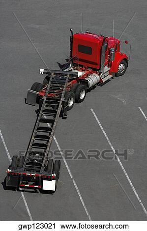 High angle view of a semi-truck at a commercial dock View Large Photo Image Stock Image - High angle view of a semi-truck at a commercial dock. Fotosearch