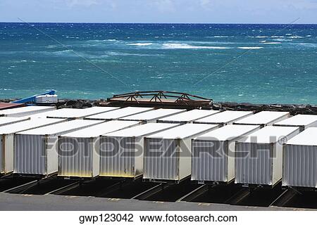 High angle view of cargo containers at a commercial dock View Large Photo Image Stock Image - High angle view of cargo containers at a commercial dock. Fotosearch