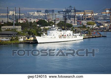Stock Photography - Cruise ship at a dock. Fotosearch