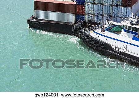 High angle view of a container ship View Large Photo Image Stock Image - High angle view of a container ship. Fotosearch