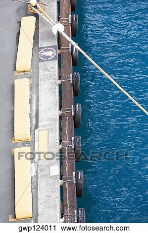 High angle view of a rope tied up with a bollard View Large Photo Image Stock Image - High angle view of a rope tied up with a bollard. Fotosearch