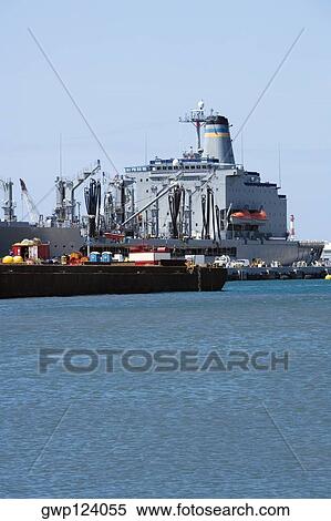 Military ships at a commercial dock, Pearl Harbor, Honolulu, Oahu, Hawaii Islands, USA View Large Photo Image Stock Photography - Military ships at a commercial dock, Pearl Harbor, Honolulu, Oahu, Hawaii Islands, USA. Fotosearch