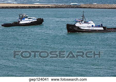 Stock Image - Passenger ships in the sea. Fotosearch