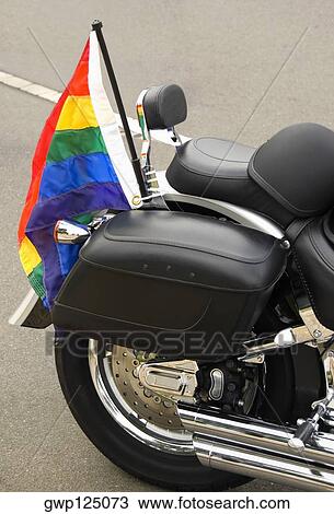 Close-up of a flag on a motorcycle View Large Photo Image Stock Image - Close-up of a flag on a motorcycle. Fotosearch