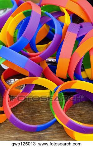 Close-up of wristbands View Large Photo Image Stock Image - Close-up of wristbands. Fotosearch