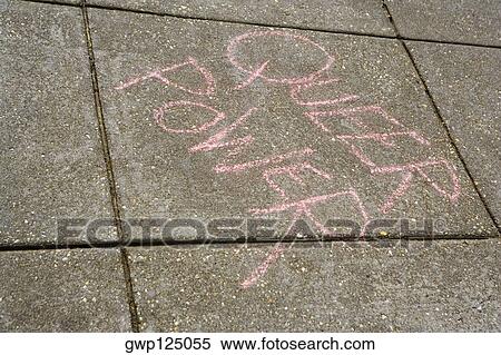 Text drawn on the road View Large Photo Image Stock Photography - Text drawn on the road. Fotosearch