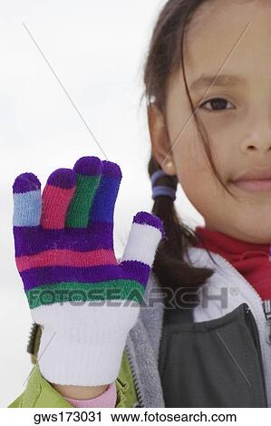 Portrait of a girl waving her hand View Large Photo Image Stock Image - Portrait of a girl waving her hand. Fotosearch