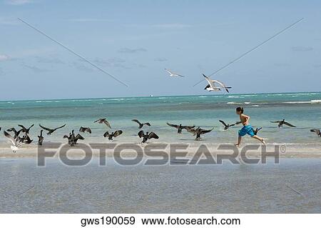 Side profile of a boy running on the beach View Large Photo Image Stock Photo - Side profile of a boy running on the beach. Fotosearch