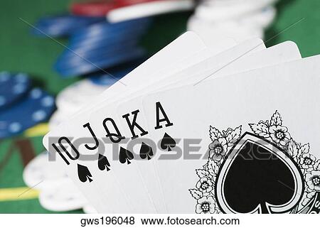 Close-up of the poker of spades View Large Photo Image Stock Photo - Close-up of the poker of spades. Fotosearch