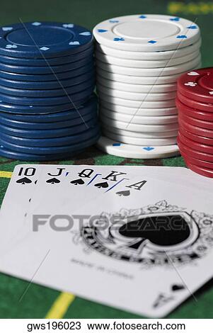 Close-up of the poker of spades with gambling chips on a gambling table View Large Photo Image Stock Image - Close-up of the poker of spades with gambling chips on a gambling table. Fotosearch