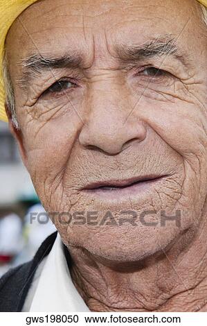 Stock Image - Portrait of a senior man smiling. Fotosearch
