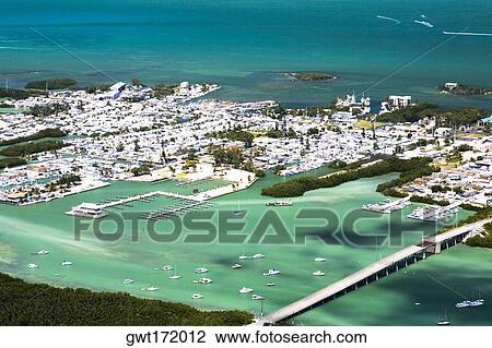 Aerial view of a city by the sea, Florida Keys, Florida, USA View Large Photo Image Stock Image - Aerial view of a city by the sea, Florida Keys, Florida, USA. Fotosearch