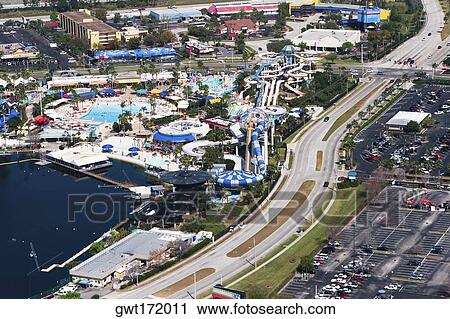 Aerial view of a city, Orlando, Florida, USA View Large Photo Image Stock Image - Aerial view of a city, Orlando, Florida, USA. Fotosearch