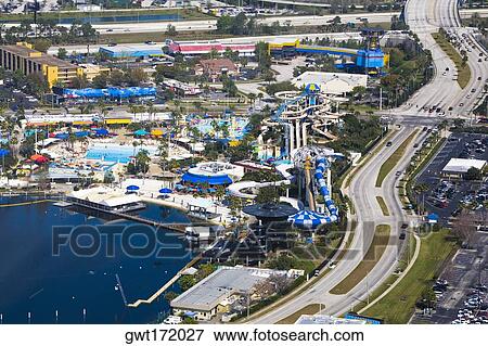 Aerial view of a city, Orlando, Florida, USA View Large Photo Image Stock Photo - Aerial view of a city, Orlando, Florida, USA. Fotosearch