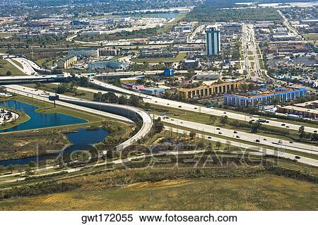 Aerial view of a city, Orlando, Florida, USA View Large Photo Image Stock Photography - Aerial view of a city, Orlando, Florida, USA. Fotosearch
