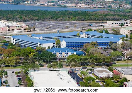 Aerial view of a city, Orlando, Florida, USA View Large Photo Image Stock Photography - Aerial view of a city, Orlando, Florida, USA. Fotosearch