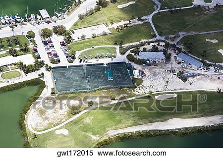 Aerial view of tennis court, Florida Keys, Florida, USA View Large Photo Image Stock Photography - Aerial view of tennis court, Florida Keys, Florida, USA. Fotosearch