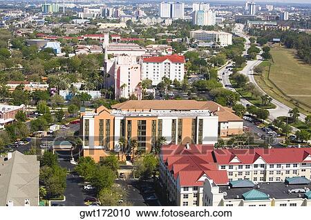 Stock Image - Buildings in a city, Orlando, Florida, USA. Fotosearch