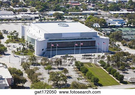 Stock Image - High angle view of a building in a city, Orlando, Florida, USA. Fotosearch