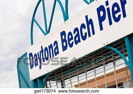 Low angle view of an information board, Daytona Beach, Florida, USA View Large Photo Image Picture - Low angle view of an information board, Daytona Beach, Florida, USA. Fotosearch