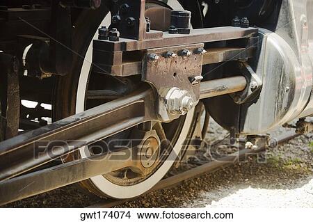 Close-up of a train wheel on a railroad track, Church Street Station, Orlando, Florida, USA View Large Photo Image Picture - Close-up of a train wheel on a railroad track, Church Street Station, Orlando, Florida, USA. Fotosearch