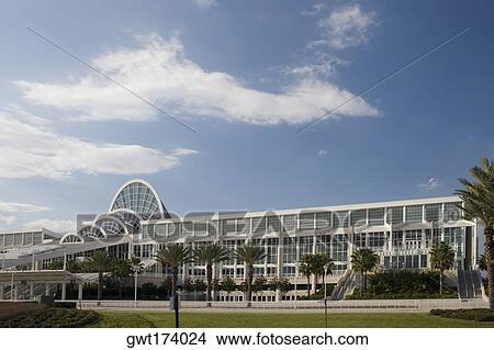 Walkway in front of a building, Orlando, Florida, USA View Large Photo Image Picture - Walkway in front of a building, Orlando, Florida, USA. Fotosearch
