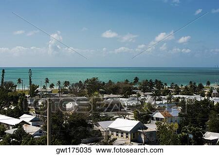 High angle view of buildings in a city, Key West, Florida, USA View Large Photo Image Stock Photography - High angle view of buildings in a city, Key West, Florida, USA. Fotosearch